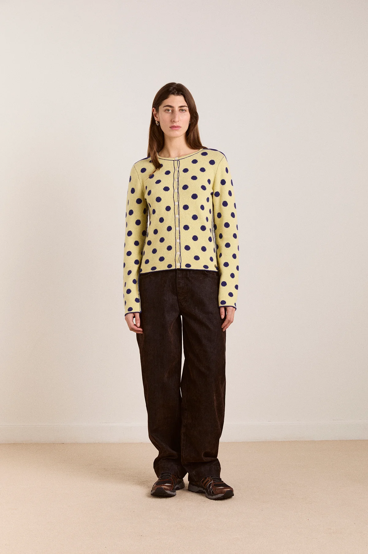 Tabitha Reversible Cardigan Navy/Butter - Image 12