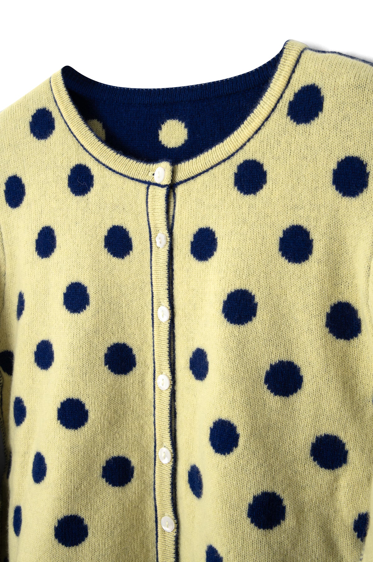 Tabitha Reversible Cardigan Navy/Butter - Image 6