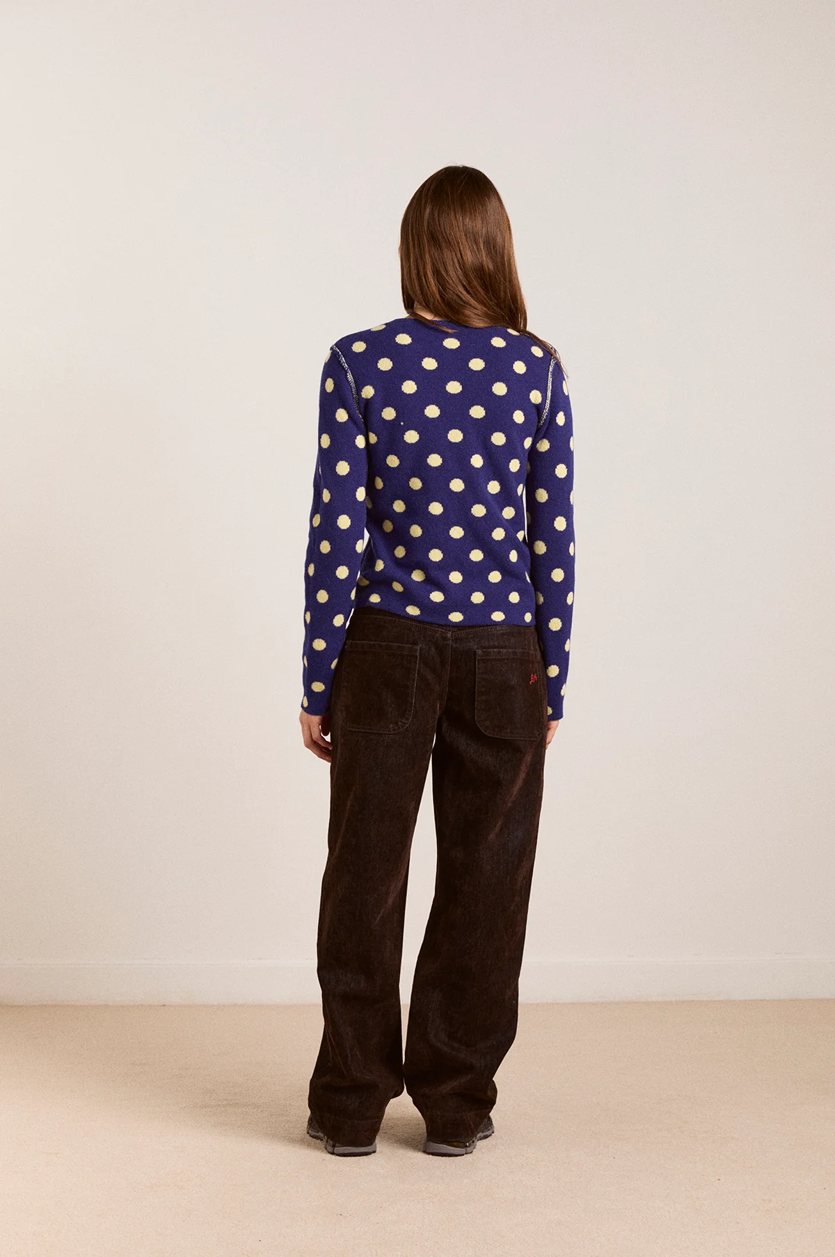 Tabitha Reversible Cardigan Navy/Butter - Image 7