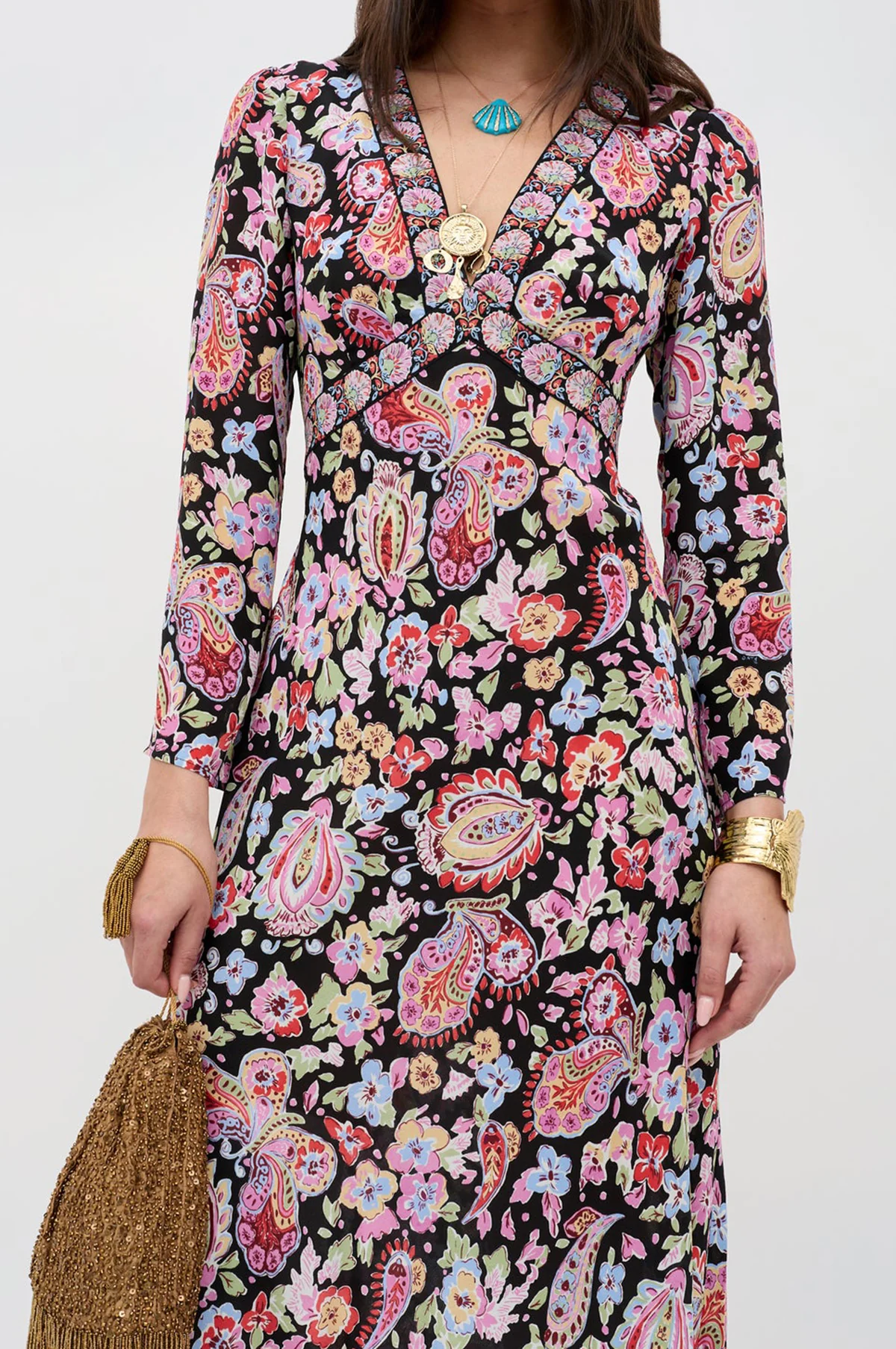 Tania Dress Cara Floral Black - Image 4
