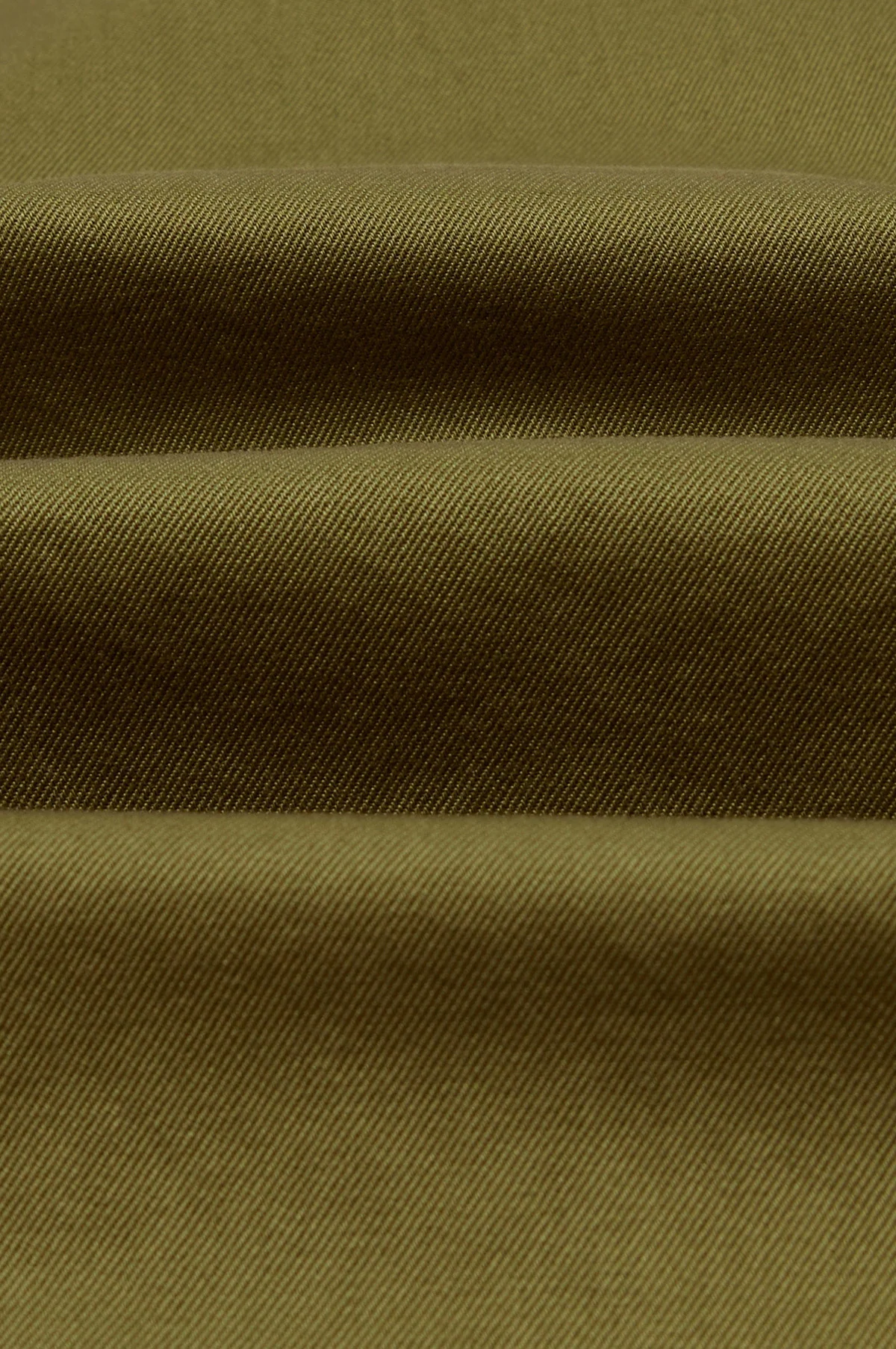 Textured Twill 3-Pocket Overshirt Military Green - Image 6