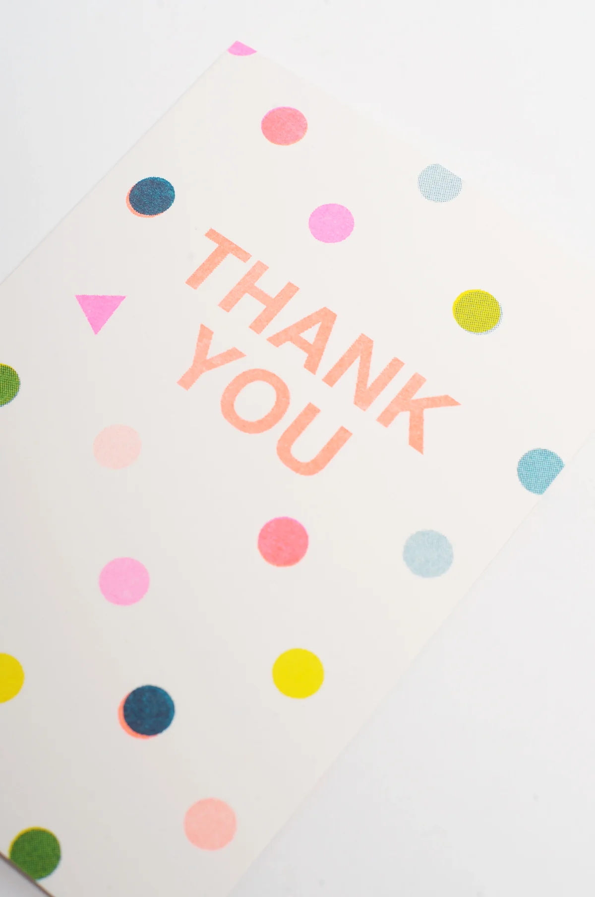 Thank You Spots Riso Shapes Card - Image 2