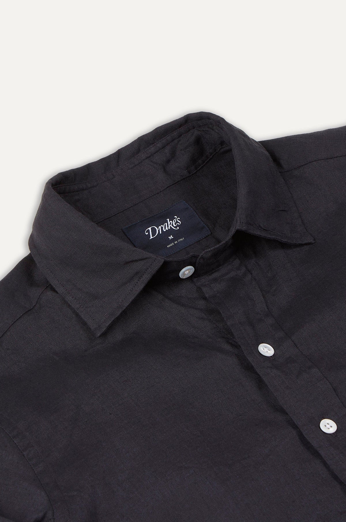 The Linen Summer Shirt Dark Navy - Image 2