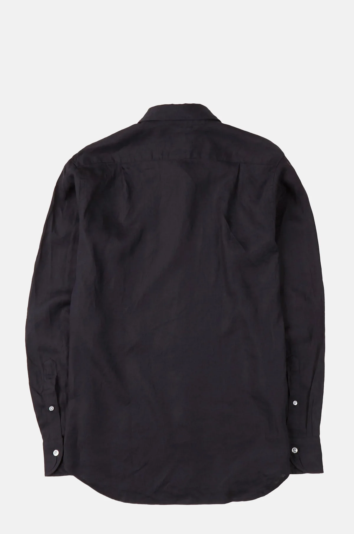 The Linen Summer Shirt Dark Navy - Image 5