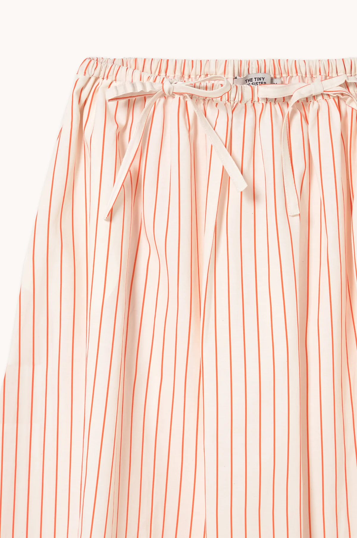 Thin Stripes Bow Skirt Off-White - Image 7