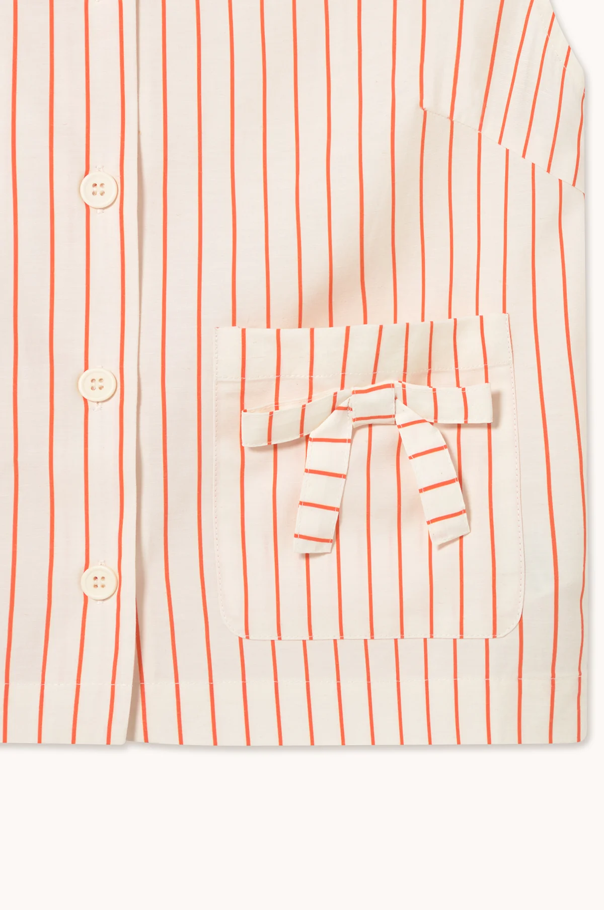 Thin Stripes Bow Vest Off-White - Image 6