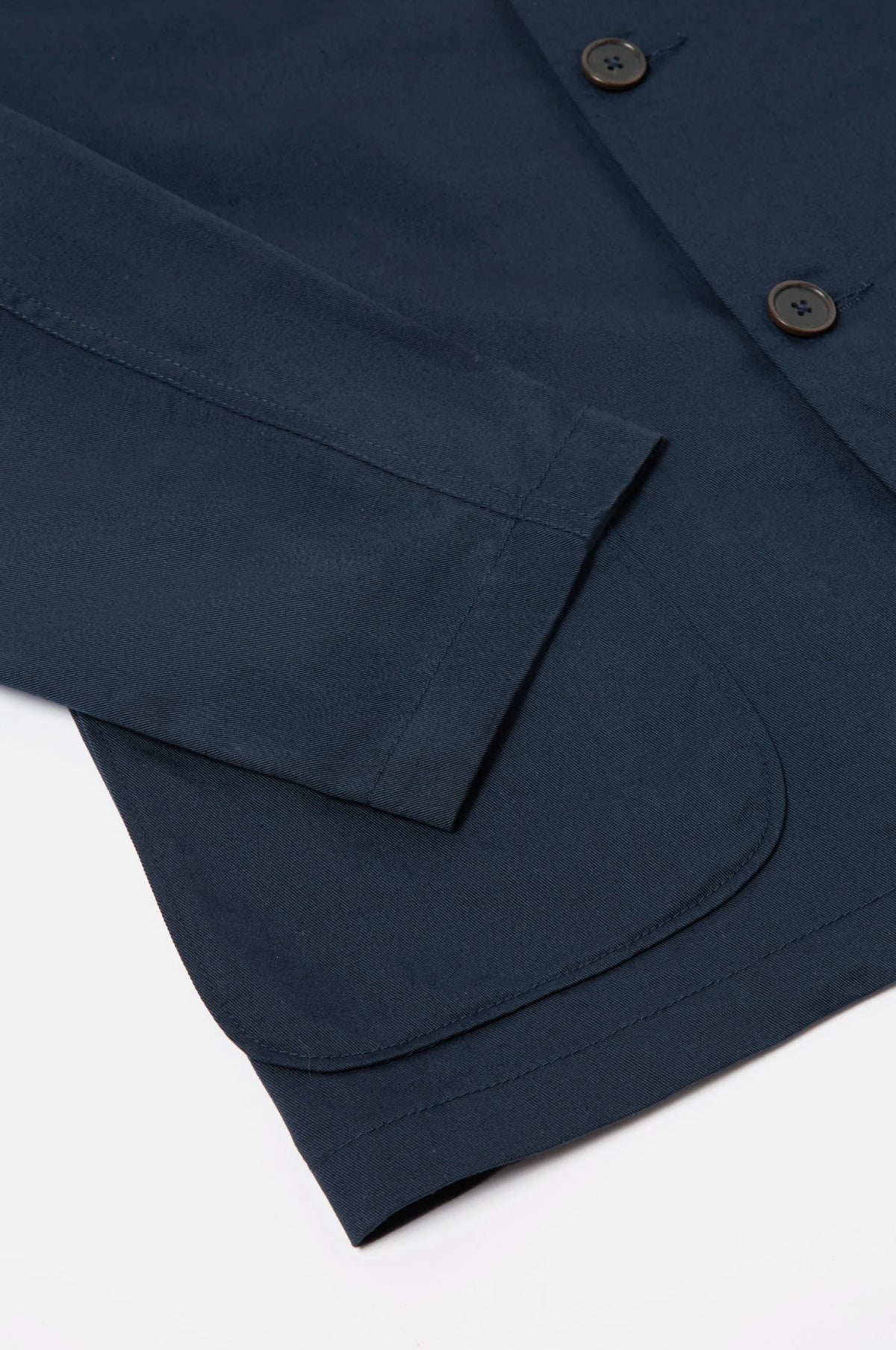 Three Button Jacket Navy Twill - Image 4