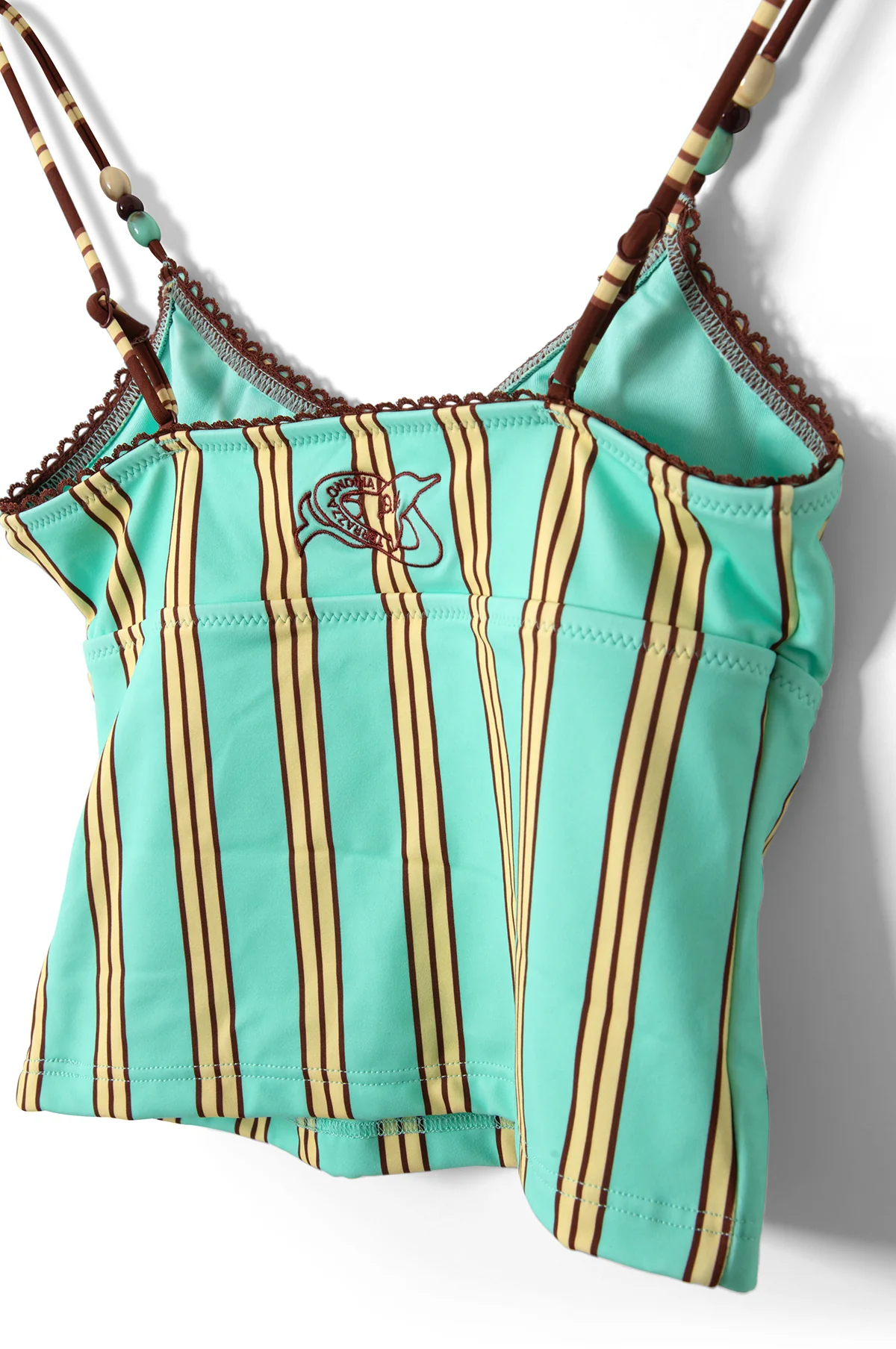 Trudi Tankini Top Mint Stripe - Image 2