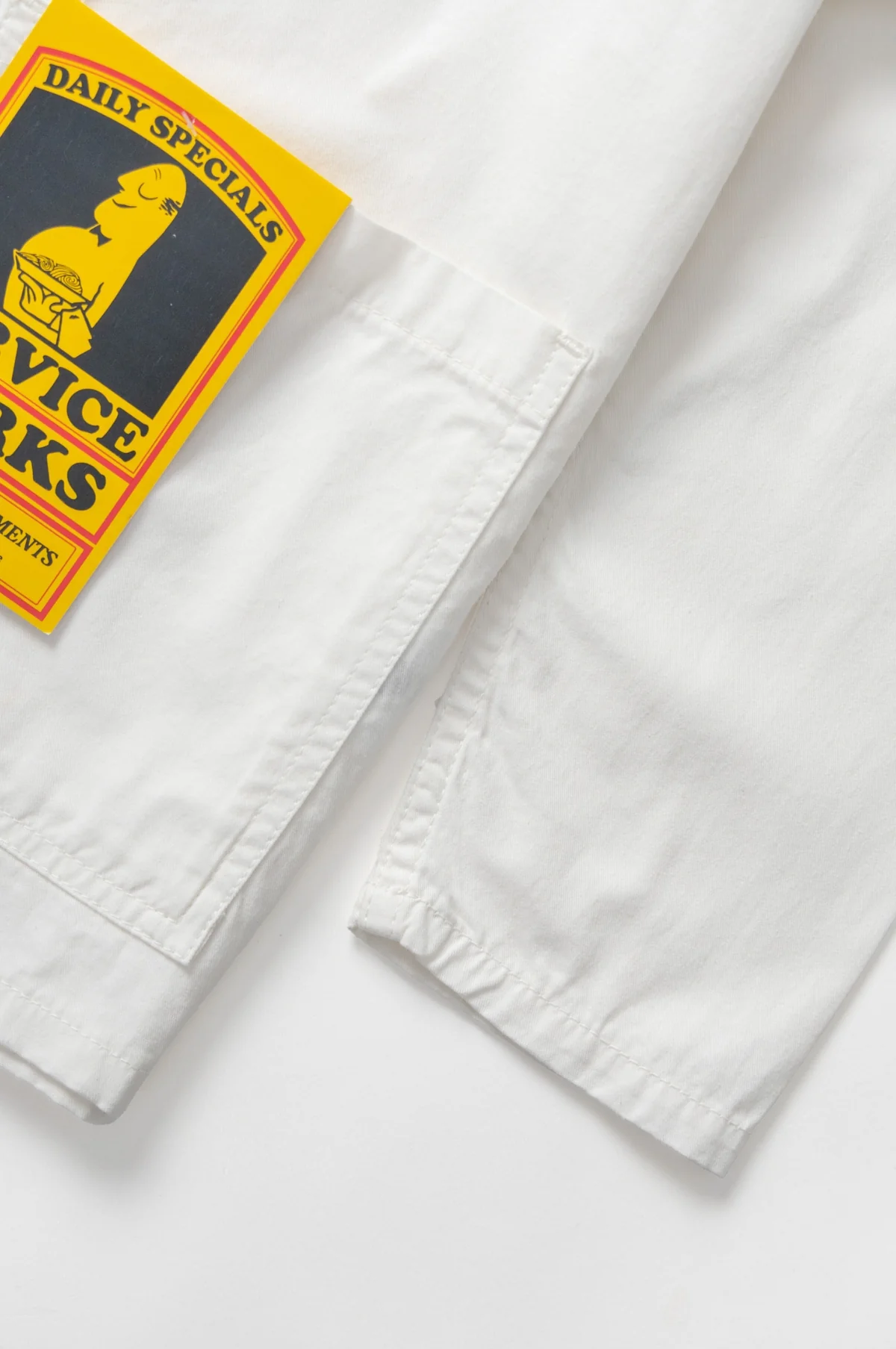 Twill Chore Shirt Off-White - Image 4