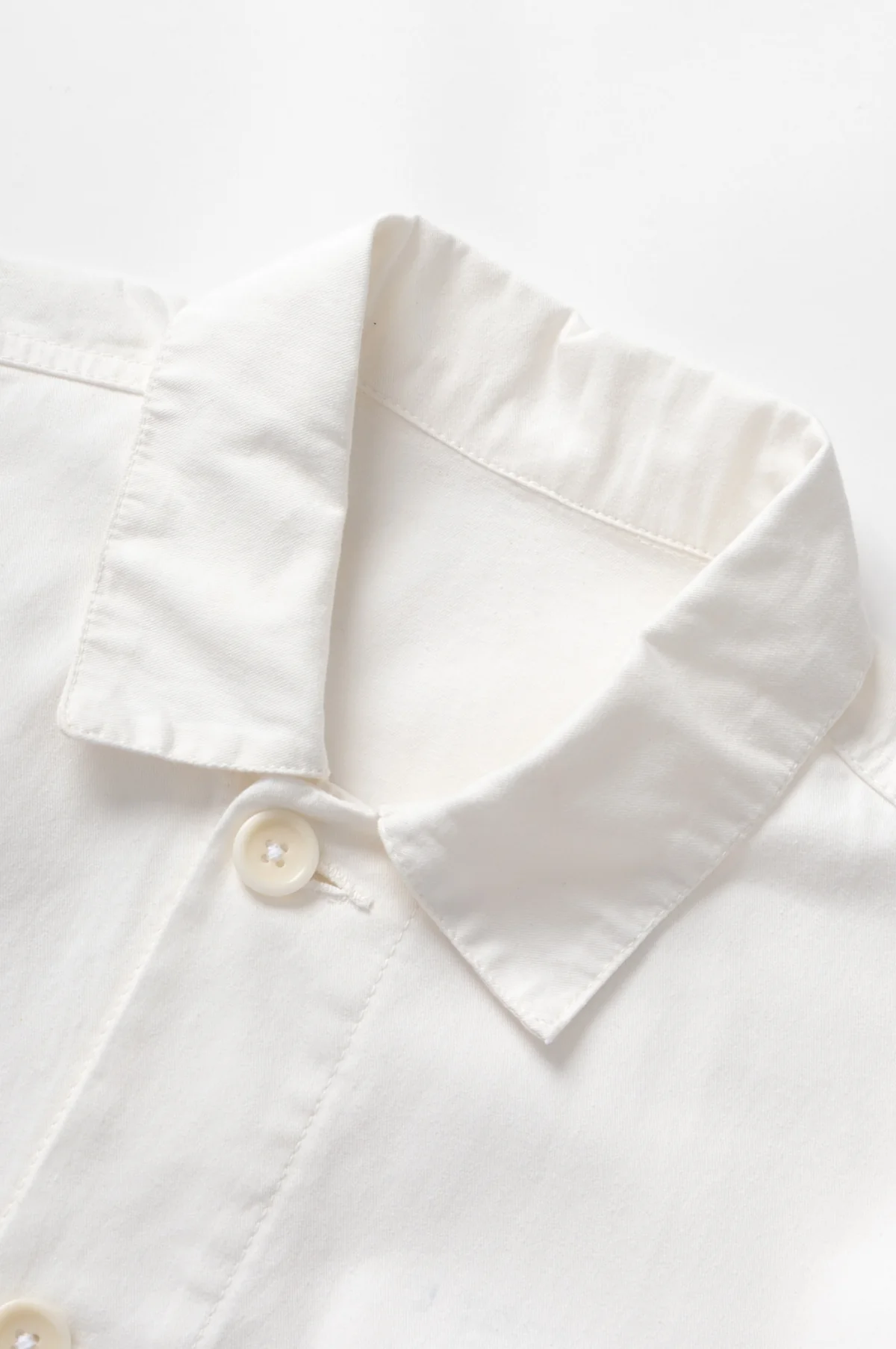 Twill Chore Shirt Off-White - Image 6