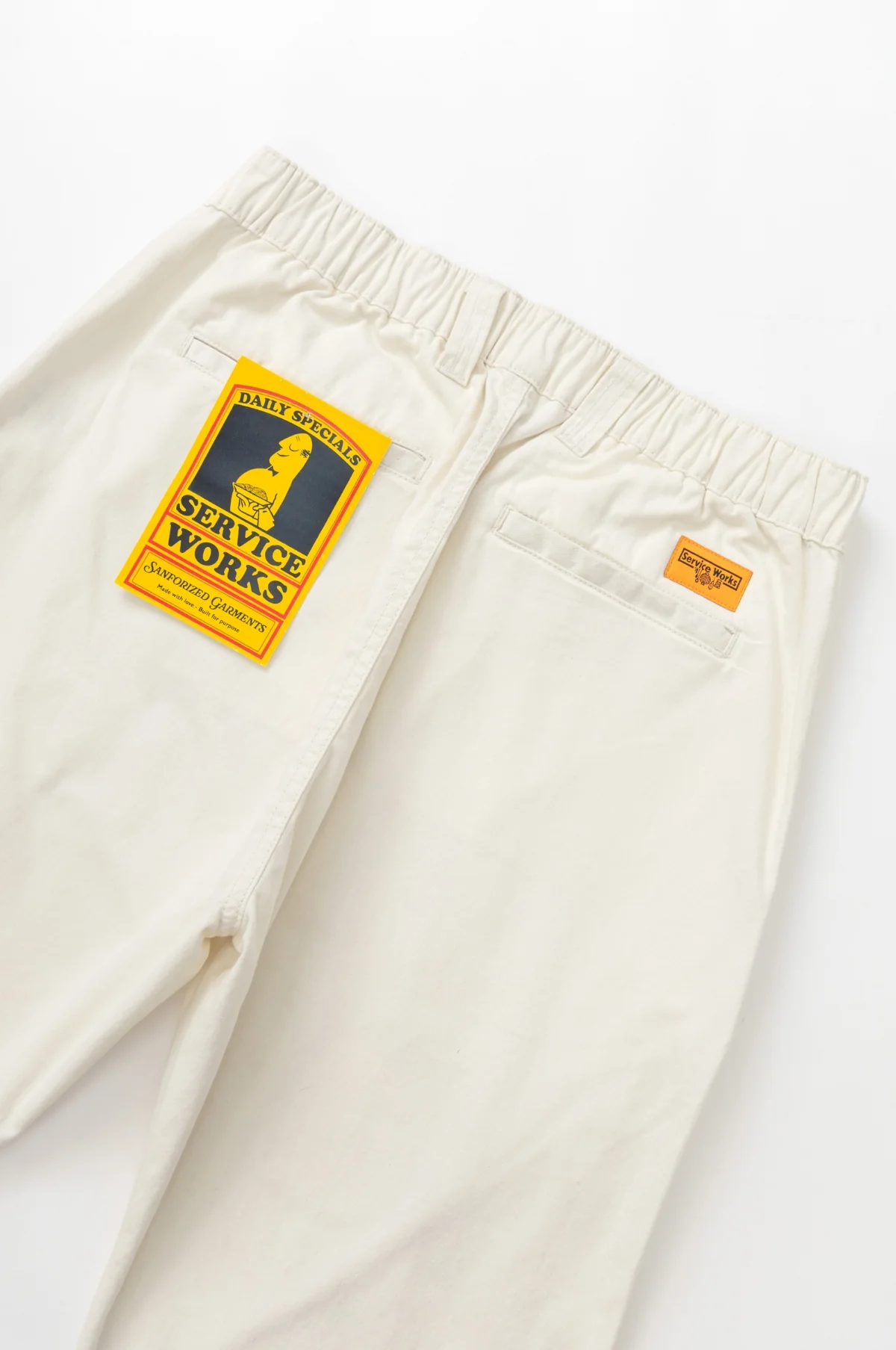 Twill Waiter Pants Off-White - Image 4