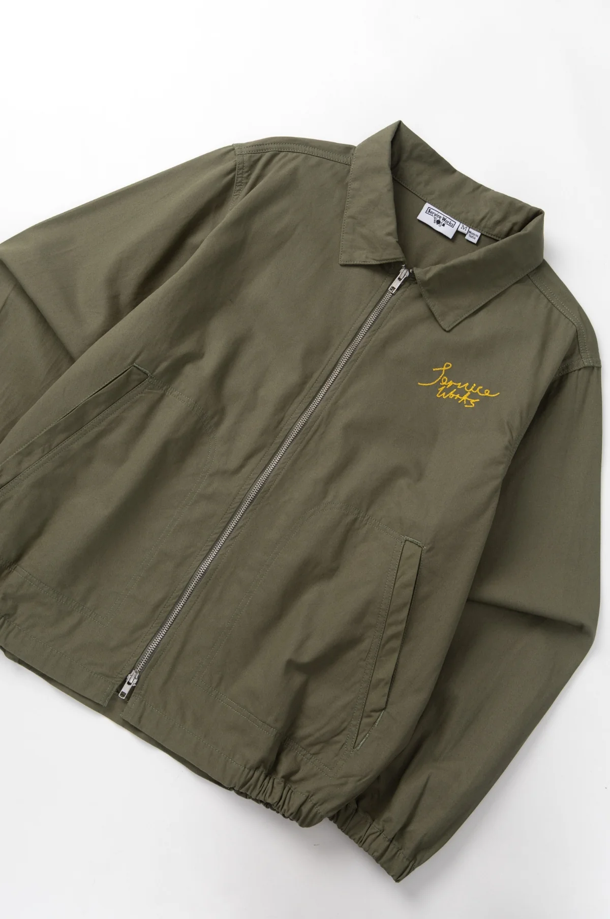 Twill Work Jacket Olive - Image 3