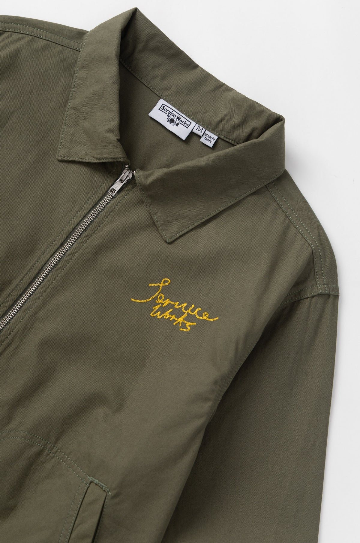 Twill Work Jacket Olive - Image 4