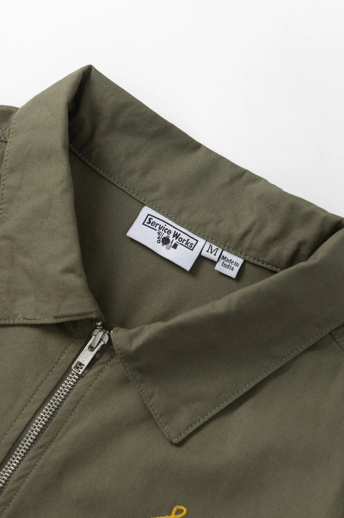Twill Work Jacket Olive - Image 8