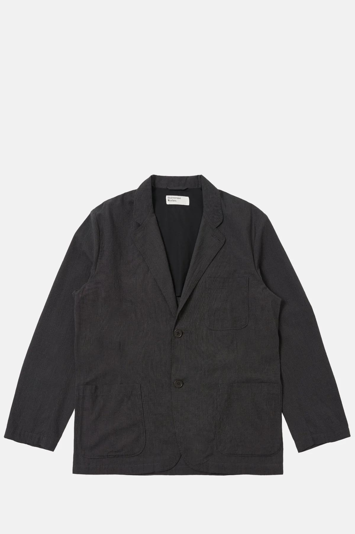 Two Button Jacket Seattle Cotton Charcoal