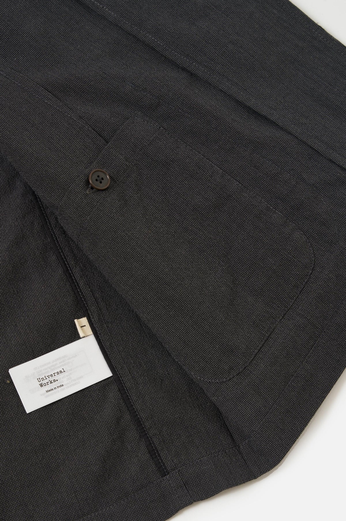 Two Button Jacket Seattle Cotton Charcoal - Image 3