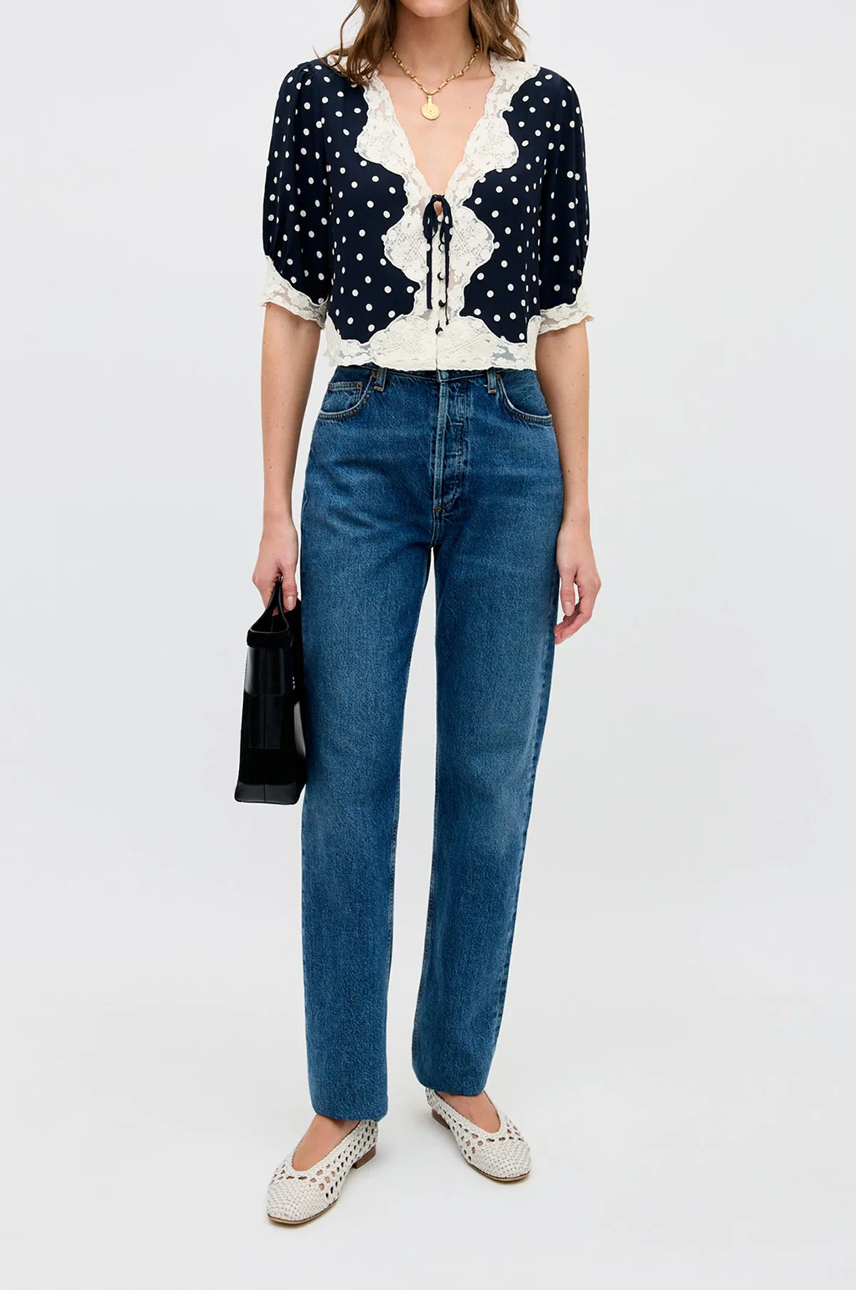 Ursula Top Layla Dot Navy - Image 4