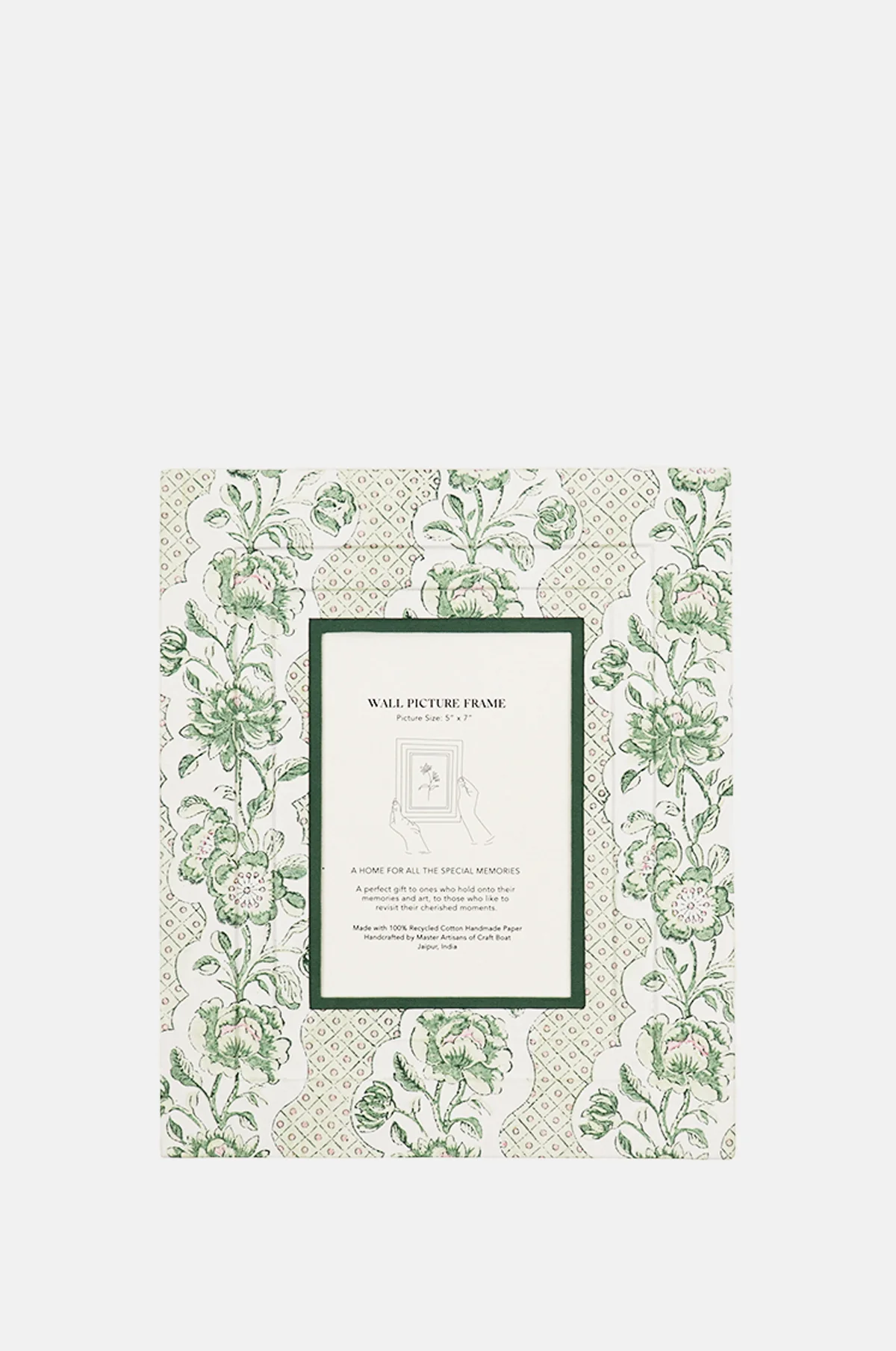 Wall Picture Frame Blooming Trellis Green