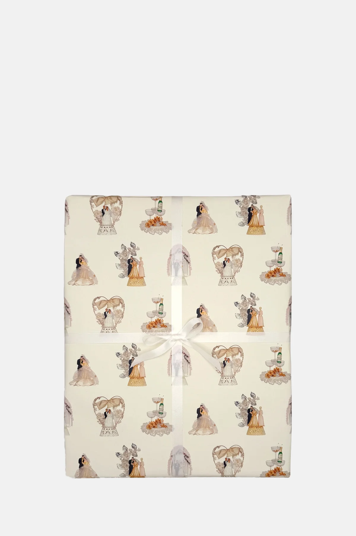 Wedding Cake Toppers Wrapping Paper Set of 3 Sheets