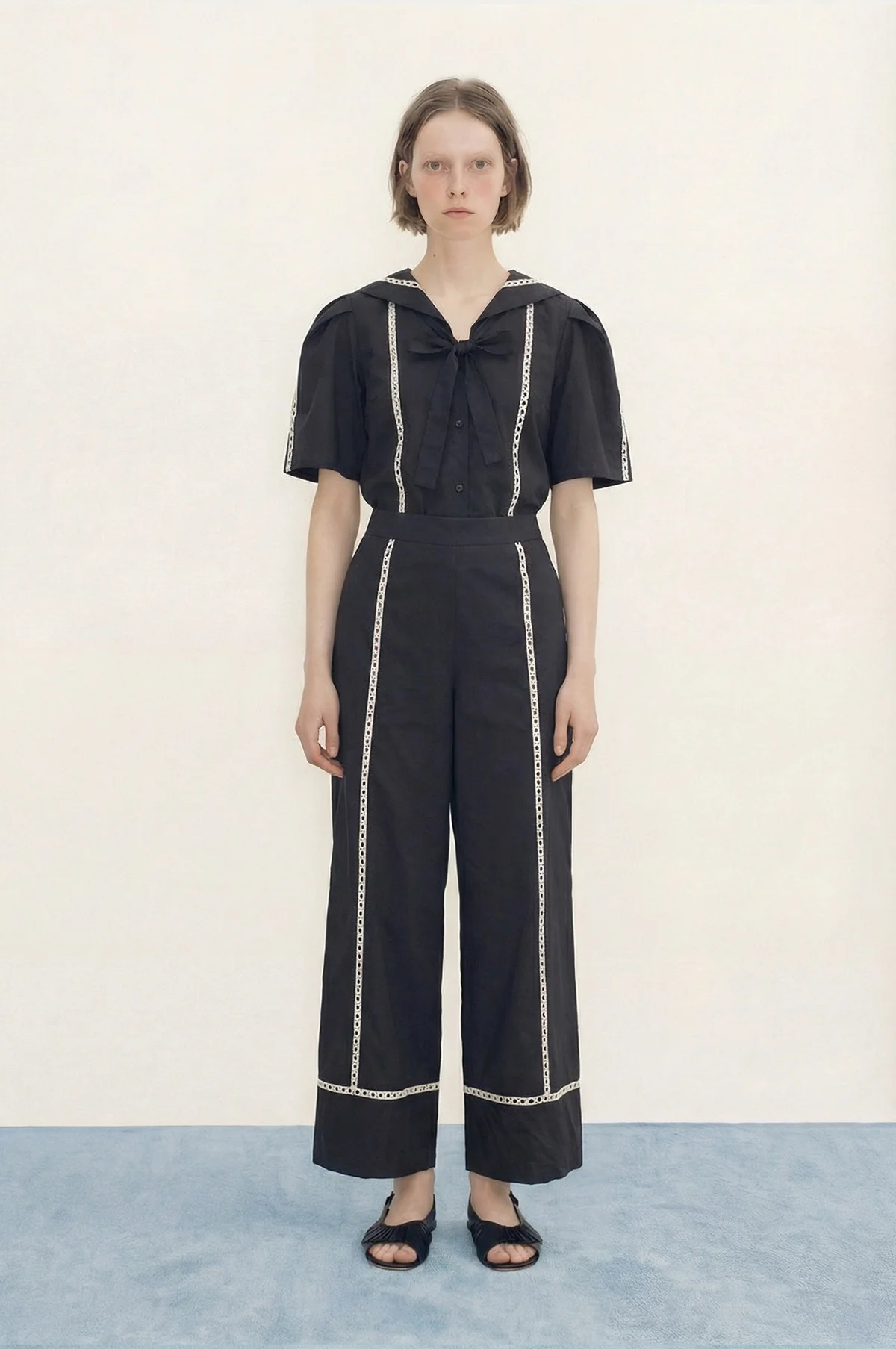 Wide Pants Navy - Image 7