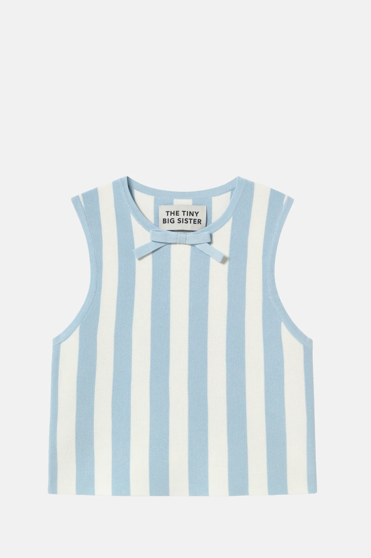 Wide Stripes Top Pretty Blue