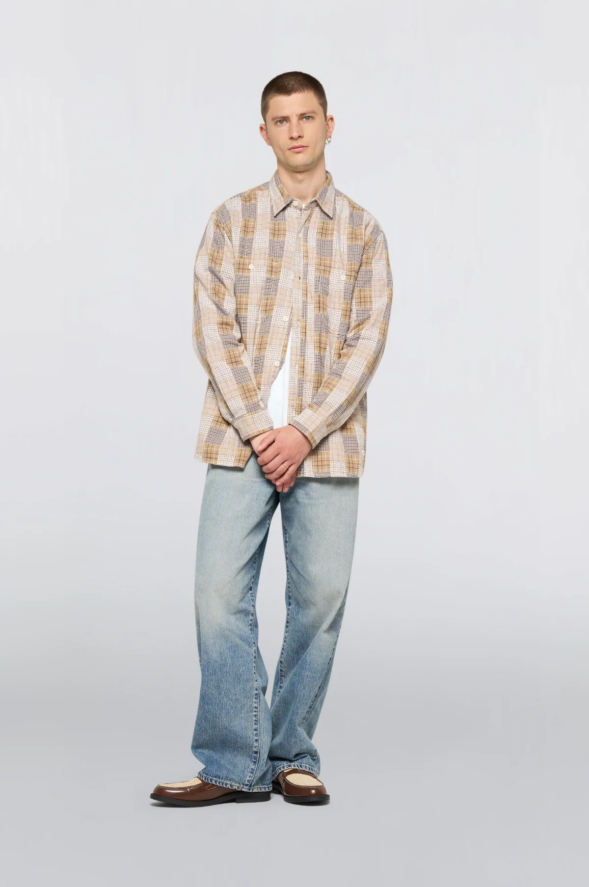 Work Shirt Beige/Brown - Image 3