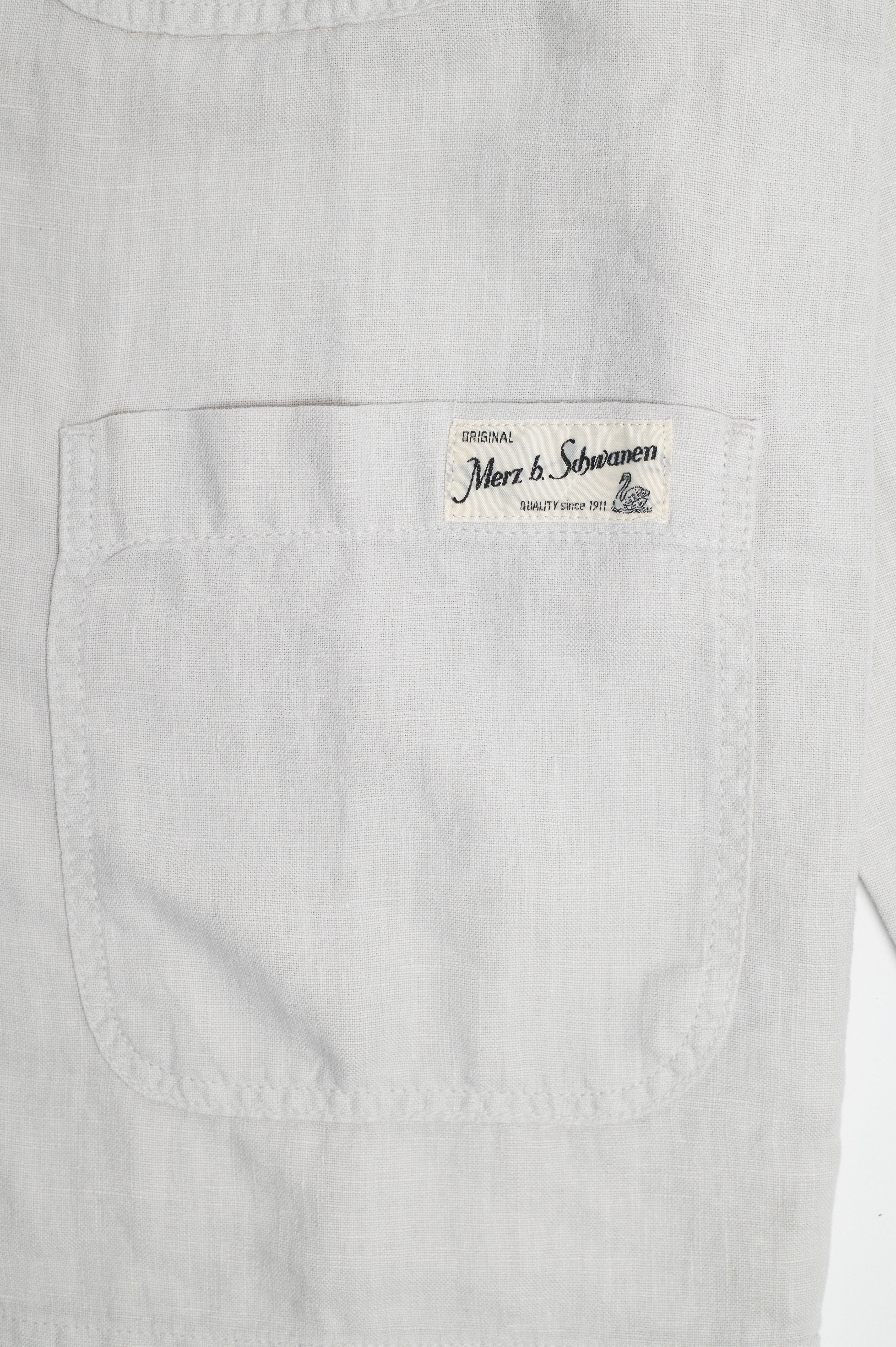 Workers Linen Jacket Light Stone - Image 2