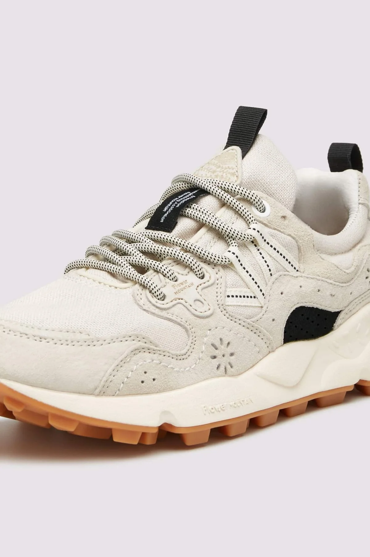 Yamano 3 Suede/Cotton Cloth Beige - Image 3