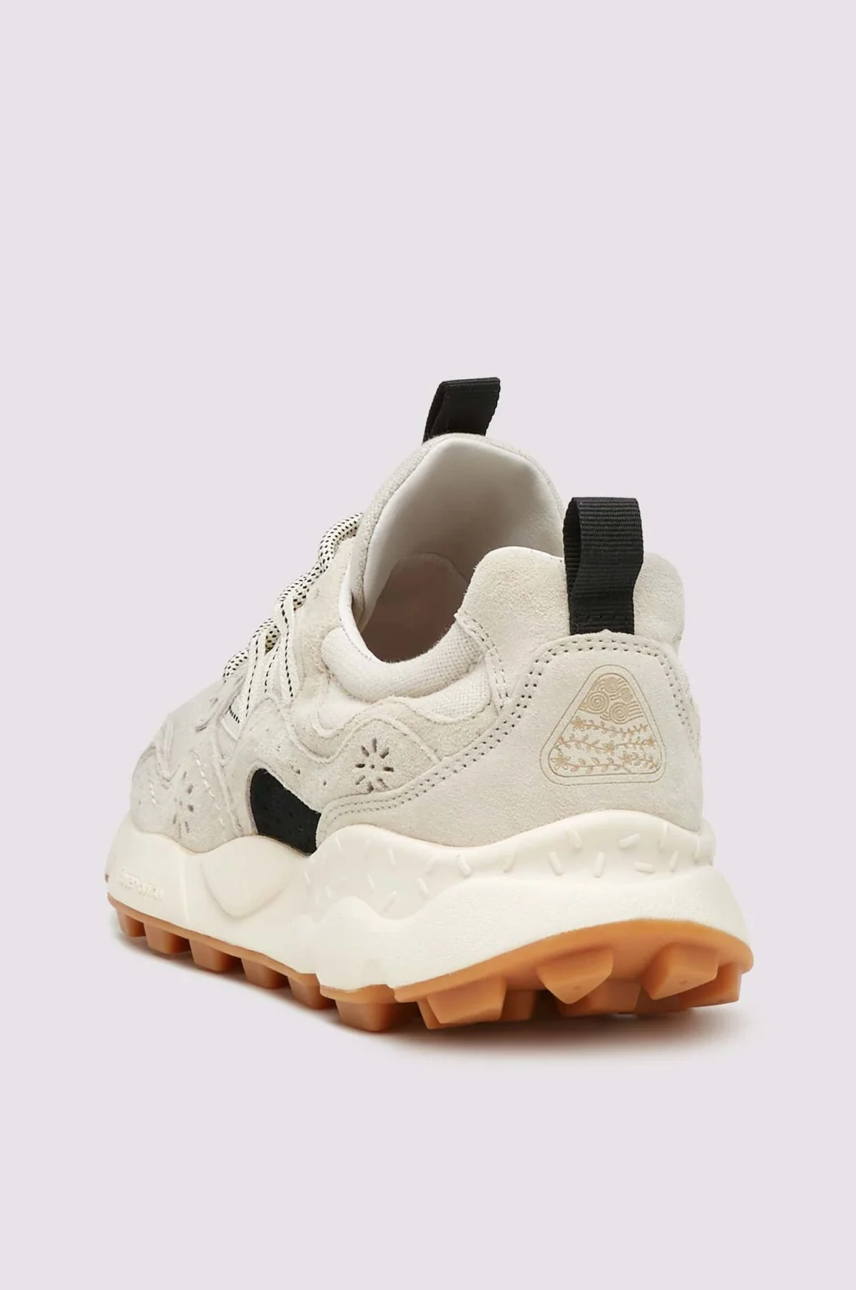 Yamano 3 Suede/Cotton Cloth Beige - Image 5