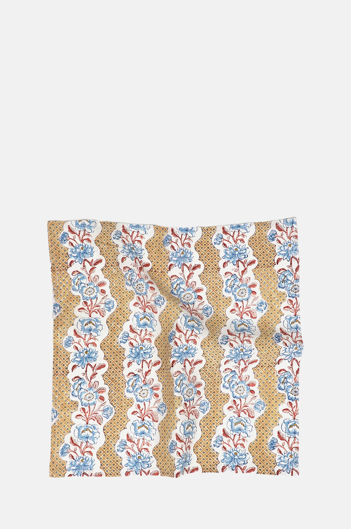 Yellow Blooming Trellis Napkin Set of 2 - Image 3